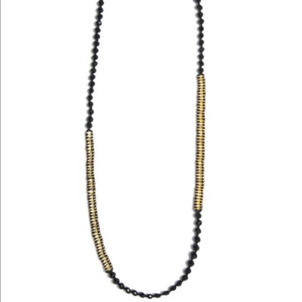 Beaded long necklace